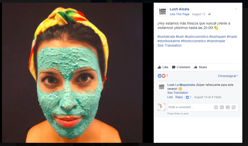 lushmask 5 two ways to promote your product on Facebook